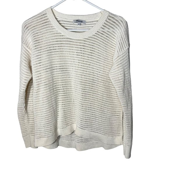 Women's Madewell Northshore Long Sleeve Hi-Lo Sweater Size Medium - Picture 2 of 5